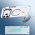 iPhone 18 Pro Bright Color Clear MagSafe Lens Frame Holder Phone Case - Black