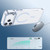iPhone 18 Pro Bright Color Clear MagSafe Lens Frame Holder Phone Case - Light Blue