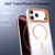 iPhone 18 Pro Bright Color Clear MagSafe Lens Frame Holder Phone Case - Orange