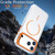 iPhone 18 Pro Bright Color Clear MagSafe Lens Frame Holder Phone Case - Orange