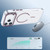 iPhone 18 Pro Bright Color Clear MagSafe Lens Frame Holder Phone Case - Wine Red