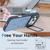 iPhone 18 Pro Bright Color Contrast Skin-feel Camera Bracket Magsafe Phone Case - Blue