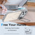 iPhone 18 Pro Bright Color Contrast Skin-feel Camera Bracket Magsafe Phone Case - Grey