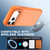 iPhone 18 Pro Bright Color Contrast Skin-feel Camera Bracket Magsafe Phone Case - Orange