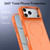 iPhone 18 Pro Bright Color Contrast Skin-feel Camera Bracket Magsafe Phone Case - Orange