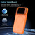 iPhone 18 Pro Bright Color Contrast Skin-feel Camera Bracket Magsafe Phone Case - Orange