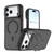 iPhone 18 Pro Bright Color Frosted Skin-feel Camera Bracket Magsafe Phone Case - Black