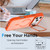 iPhone 18 Pro Bright Color Frosted Skin-feel Camera Bracket Magsafe Phone Case - Orange
