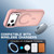 iPhone 18 Pro Bright Color Frosted Skin-feel Camera Bracket Magsafe Phone Case - Pink