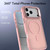 iPhone 18 Pro Bright Color Frosted Skin-feel Camera Bracket Magsafe Phone Case - Pink