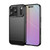 iPhone 18 Pro Brushed Texture Carbon Fiber TPU Phone Case - Black