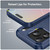 iPhone 18 Pro Brushed Texture Carbon Fiber TPU Phone Case - Blue