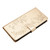 iPhone 18 Pro Butterflies and Flowers Leather Phone Case - Gold