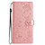 iPhone 18 Pro Butterflies and Flowers Leather Phone Case - Rose Gold