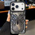 iPhone 18 Pro Butterfly Electroplating TPU Phone Case with Epoxy Cardboard - Black
