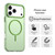 iPhone 18 Pro Candy Fine Circle Magsafe PC Hybrid TPU Phone Case - Green