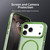 iPhone 18 Pro Candy Fine Circle Magsafe PC Hybrid TPU Phone Case - Green