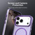 iPhone 18 Pro Candy Fine Circle Magsafe PC Hybrid TPU Phone Case - Purple