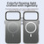 iPhone 18 Pro Candy Gradient Series 3 in 1 Hybrid Magnetic Phone Case - Black