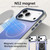 iPhone 18 Pro Candy Gradient Series 3 in 1 Hybrid Magnetic Phone Case - Blue