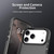iPhone 18 Pro Candy PC Hybrid TPU Shockproof Phone Case - Black