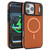 iPhone 18 Pro Carbon Fiber MagSafe Phone Case - Brown