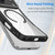 iPhone 18 Pro Carbon Fiber Texture MagSafe Translucent Phone Case - Black