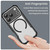 iPhone 18 Pro Carbon Fiber Texture MagSafe Translucent Phone Case - Black