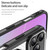iPhone 18 Pro Carbon Fiber Texture MagSafe Translucent Phone Case - Black