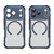 iPhone 18 Pro Carbon Fiber Texture MagSafe Translucent Phone Case - Blue