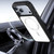 iPhone 18 Pro Carbon Fiber Texture Vegan Leather Magnetic Phone Case - White
