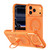 iPhone 18 Pro Colorful Hollowed Cooling 360 Degree Rotation Ring Holder Magnetic Phone Case - Orange