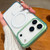iPhone 18 Pro Contrast Color Gradient Transparent MagSafe Phone Case - Green + Blue