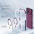 iPhone 18 Pro Crystal Shield Clear Magnetic Acrylic Hybrid TPU Phone Case - Cherry Red