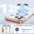iPhone 18 Pro Crystal Shield Clear Magnetic Acrylic Hybrid TPU Phone Case - Orange