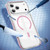 iPhone 18 Pro Crystal Shield Clear Magnetic Acrylic Hybrid TPU Phone Case - Pink