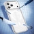 iPhone 18 Pro Crystal Shield Clear Magnetic Acrylic Hybrid TPU Phone Case - White