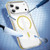 iPhone 18 Pro Crystal Shield Clear Magnetic Acrylic Hybrid TPU Phone Case - Yellow