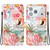 iPhone 18 Pro Crystal-Texture Painted Vegan Leather Phone Case - Island Coral