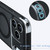 iPhone 18 Pro C-type Armor MagSafe PC Hybrid TPU Phone Case - Frosted Black
