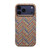 iPhone 18 Pro Denior Vintage Boho Embroidery Style Magnetic Protective Phone Case - Khaki