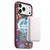 iPhone 18 Pro Denior Vintage Boho Embroidery Style Magnetic Protective Phone Case - Purple