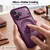 iPhone 18 Pro Dots Skin Feel Magnetic Phone Case with 360 Rotating Holder - Blue