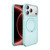 iPhone 18 Pro Dots Skin Feel Magnetic Phone Case with 360 Rotating Holder - Light Blue