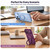 iPhone 18 Pro Dots Skin Feel Magnetic Phone Case with 360 Rotating Holder - Light Purple