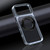 iPhone 18 Pro Dual Color Clear 360 Degree Rotation Holder Magnetic Phone Case - Black