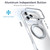 iPhone 18 Pro Dual Color Clear 360 Degree Rotation Holder Magnetic Phone Case - White