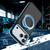 iPhone 18 Pro Dual Color Skin Feel 360 Degree Rotation Holder Magnetic Phone Case - Blue