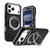 iPhone 18 Pro Dual Color Skin Feel 360 Degree Rotation Holder Magnetic Phone Case - Grey
