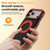 iPhone 18 Pro Dual Color Skin Feel 360 Degree Rotation Holder Magnetic Phone Case - Orange